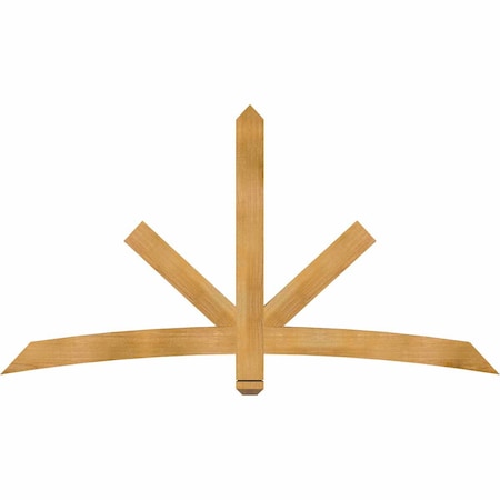 Ekena Millwork Alberta Rough Sawn Timber Gable Bracket, Western Red Cedar, 72"W x 39"H x 2"D x 4"F, 13/12 Pitch GBW072X39X0204ALB00RWR